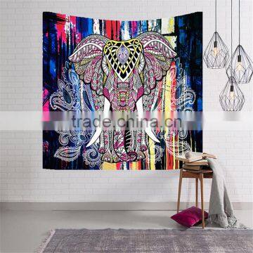 Wholesale Hot Sale Amazon Wall Tapestry Beach Towel Elephant and Starry Sky Digital Print Tapestry photo-4