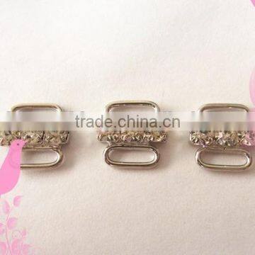 Pretty crystal gold charm buckle,bra jewelry accessory,shoes jewelry button