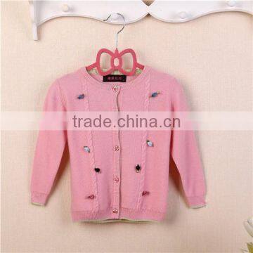 knitted cashmere children cardigan baby sweater