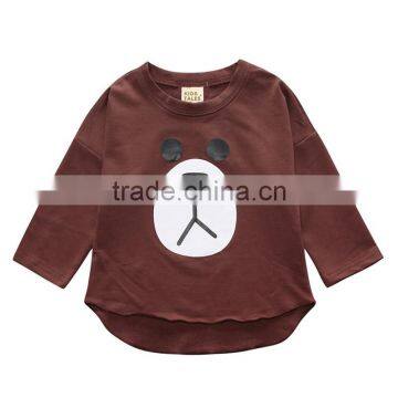 Wholesale Children's Clothing With Long Sleeves Colorful Cartoon Patten Children Design Cotton T-shirts photo-4