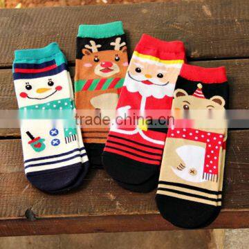 2016 New 3D Cartoon Christmas Snowman Socks Women Cotton Socks Floor Women Cotton Socks photo-2