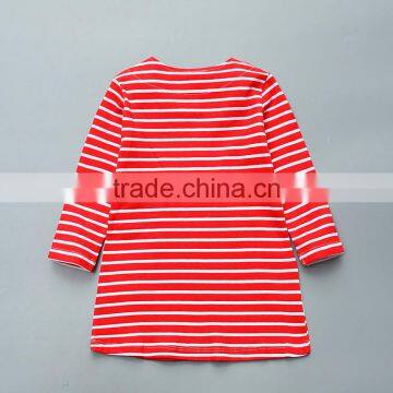 High Quality Casual Children Wear Fall/spring Girl One Piece Cotton Embroidered Dresses photo-2