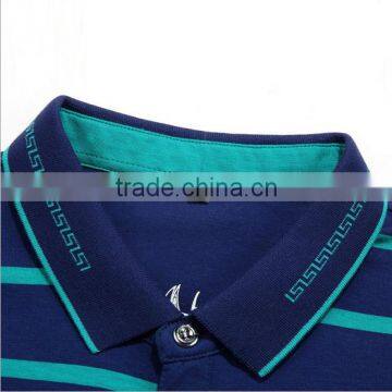 Blue T Shirt Polo Shirt Designs For Men With Custome Logo photo-4