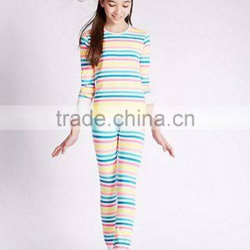 1532 100% cotton stripe children's pajamas, children's clothing