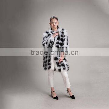 Myfur New Fashion Lady Style Real Raccoon Fur Jacket Overcoat photo-3