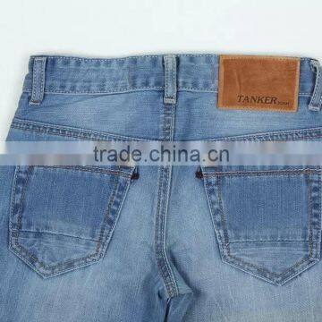Boys Light Blue OEM/Wholesale HIGH-END100% Cotton Jeans Kids Fashion Denim Blue Jean photo-5