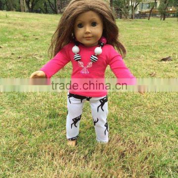 Christmas America doll set only girls reindeer hot pink boutique clothes doll set without accessories