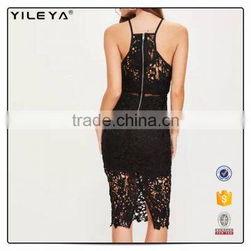 Hot Sale Women Sexy Bandage Lace Dress/2 Pieces Fashion Party Dress Boutique photo-2