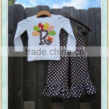 toddler thanksgiving outfit thanksgiving outfits kids turkey embroidered top and polka dots pants sets