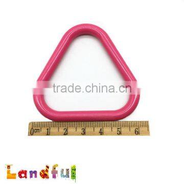 58mm BPA Free Soft Toy Accessories Baby Triangle Plastic Teething Ring photo-2