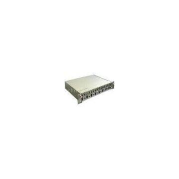 Full Duplex Manageable Media Converters ST SC , 16 Port Network Switch Rack