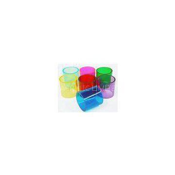 Decorative red blue Plexiglass Extruded cast Acrylic Tube For Furniture , Length 1200mm