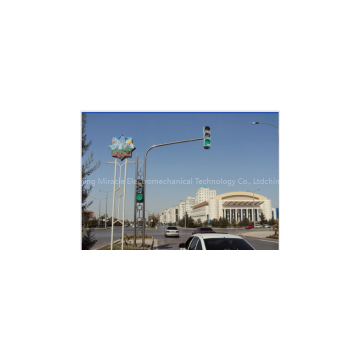 Aluminum traffic signal light pole