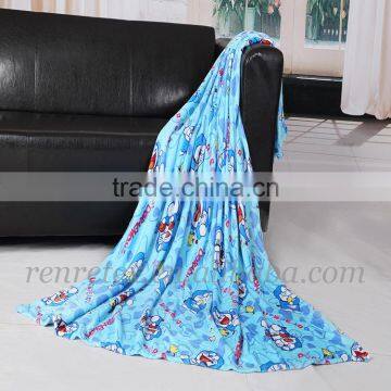 higher quality printed flannel fleece blanket bed sheet