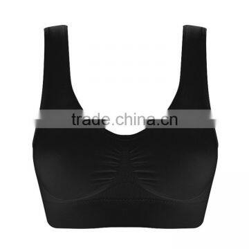 2017 Top shockproof U-design high elastic nylon underwear sexy women sports bra