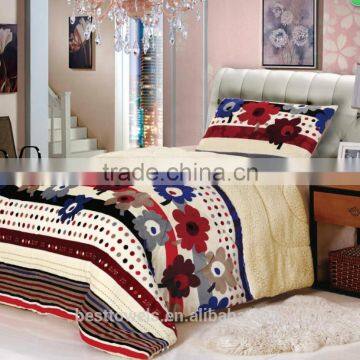 Wholesale home fashions flannel blanket comforter sets bedding