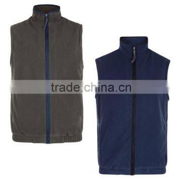 Navy Blue Man Sleeveless Fleece Vest