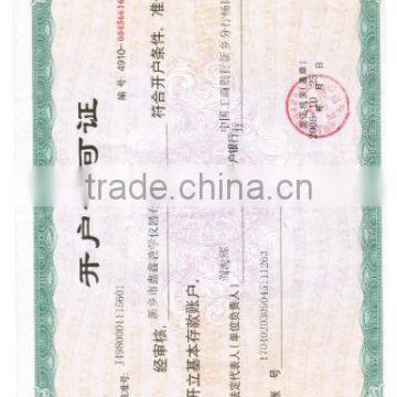 Permit for Opening Bank