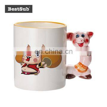 China factory direclty supply Sublimation 11oz Animal Mugs-Pig with Box B1DW-12W