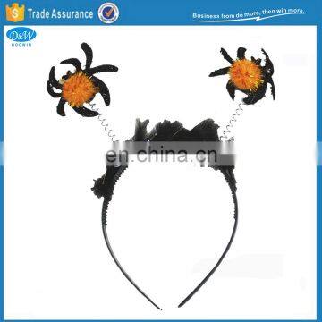 Halloween Pumpkin Headband with Fluffy Decor