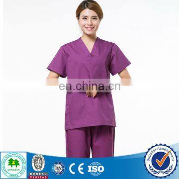 Poly Cotton Surgical Scrub/navy Blue Nursing Scrubs/colorful Scrubs photo-5