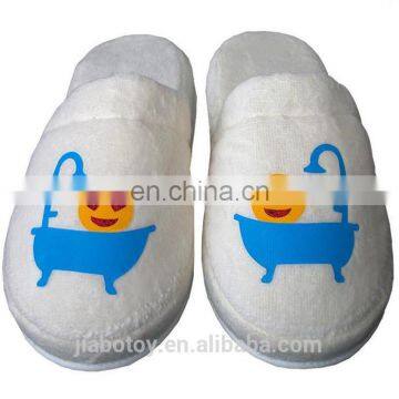 Turkish Velvet Towel Happy EMOJI Slippers Taking Bath Home, Spa, Bath 100% Cotton Printing Pattern