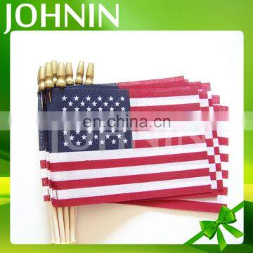 Flag Manufacturer polyester custom plastic hand flag sticks