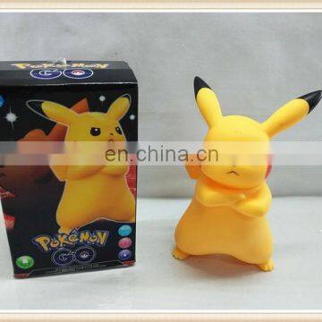 pokemon go rubber toy withlight flashing money bank box