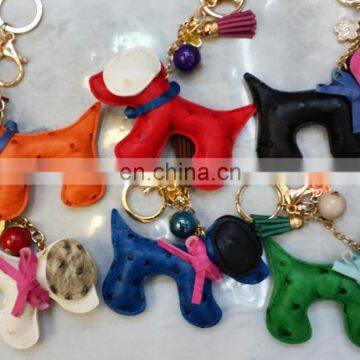 New fashion PU dog key chain