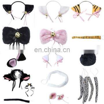 wholesale plush cat ears headhand clip hairpin for girl