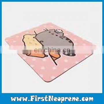 Lovely Pink Carton Kids Carton Printing Mouse Mat