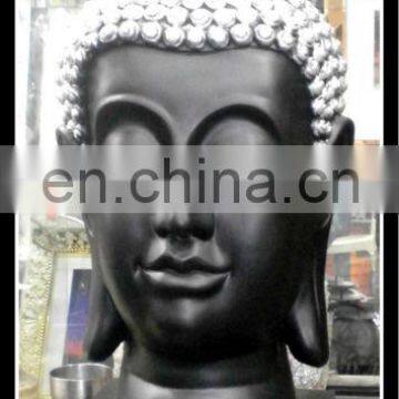 Buddha Face Fiber Statue