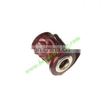 Handmade Fancy Wooden Beads, size 13x18mm, weight approx 1.9 grams BWLHF0004