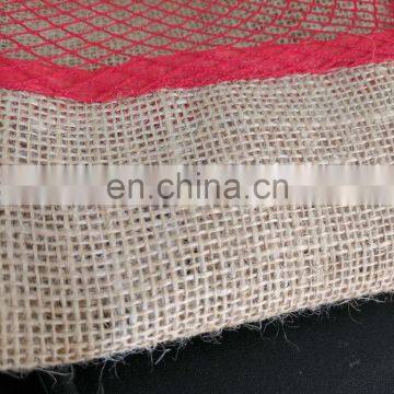 Jute Bag With Strong Mesh Bag, Jute Food Grade Packing Bag, Jute Porch With Net and Drawstring, Wholesale Jute Mesh Bag photo-3