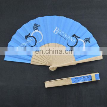 23cmL custom printed folding spanish wooden hand fans