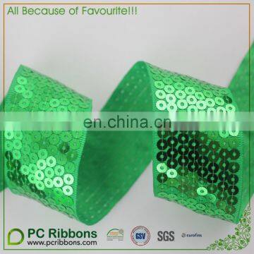 3" high quality Sequin sparkling grosgrain ribbon