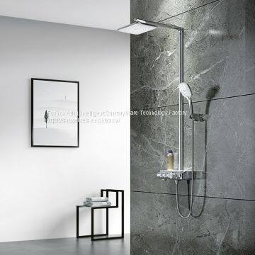 3 functions thermostatic rain shower  AT-H005A chrome and golden colour