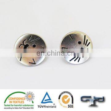 Cartoon Shape Metal Jeans Button Shank Button With Plastic Insert photo-3