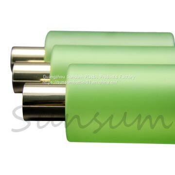 9oz 270ml Green Frosted PET Plastic Bottle With Golden Cap photo-4