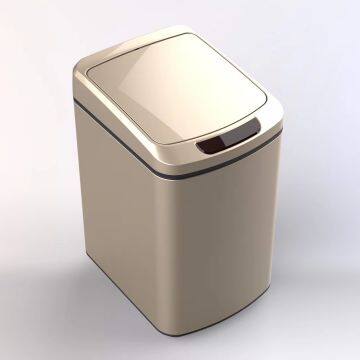 6L 9L 12L Round Type Sensor Bin Trash Can Push Bin Sensor Waste Bin