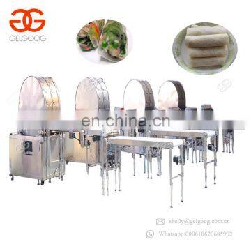 Factory Price Automatic Samosa Crepe Spring Roll Making Machine Production Line Automatic Lumpia Machine