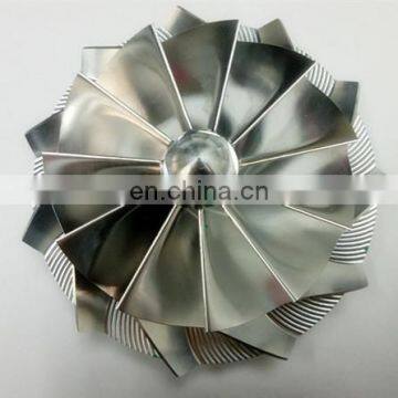 GTB4594 80.00/106.50m 11+0 blades turbo billet/milling/aluminum 2618 compressor wheel for 14201-00Z1D