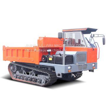 6tons walkbehind rubber track carrier transporter dumper trucks for sale