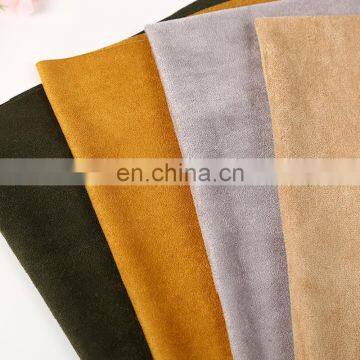 china factory price 100% polyester microfiber upholstery suede waterproof fabric for sofa/ home textile