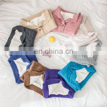 Wholesale Luxury Acrylic Knitted Kids Baby Children Super Soft Blanket Throw For Sofa Chair photo-4