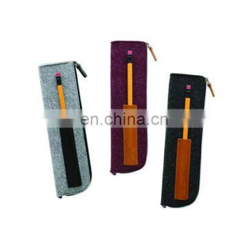 customized design cheap sleeve felt pen zipper bag