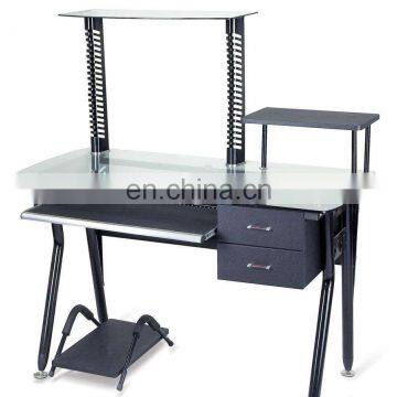 Printing glass computer table tops wholesaler for furniture factory