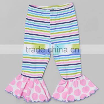 custom dongguan clothing 100% cotton ruffle strip child wholesale clothing