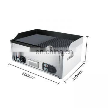 Goodloog Commercial Kitchen Equipment Grooved &Flat Teppanyaki Griddle Plate Stainless Steel Electric Induction Griddle photo-4