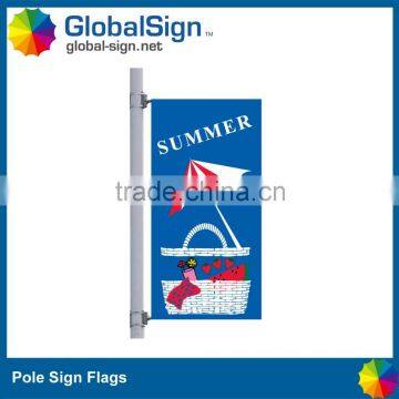 Custom Pole Sign Banner For Commercial Advertisment